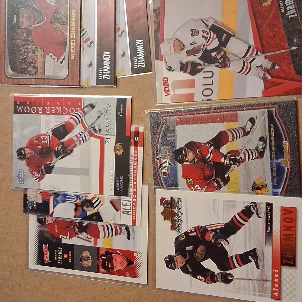 Alexei Zhamnov Winnipeg Jets/Chicago Blackhawks Hockey Cards Set